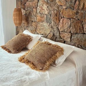 Almohadon cuadrado raffia
