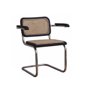 CESCA NEGRA CON APOYABRAZOS