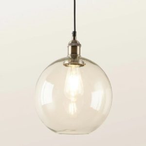 LAMPARA COLGANTE PANTALLA SEMIESFERA