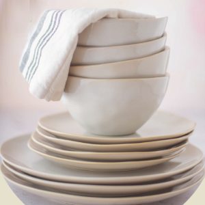 OLIVE SAND   JUEGO DE VAJILLAS