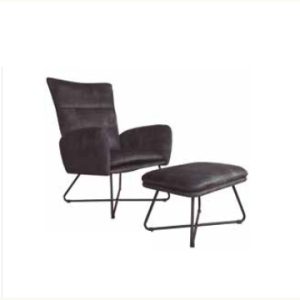 QUASAR VELVET GRIS CON APOYAPIES