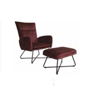 QUASAR VELVET MARRON CON APOYAPIES