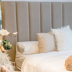 RESPALDO DE CAMA FAJAS VERTICALES - 120 x 100 cm